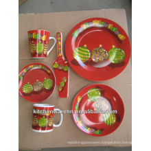 Factory directly wholesale KC-1310 Christmas dinner plate set